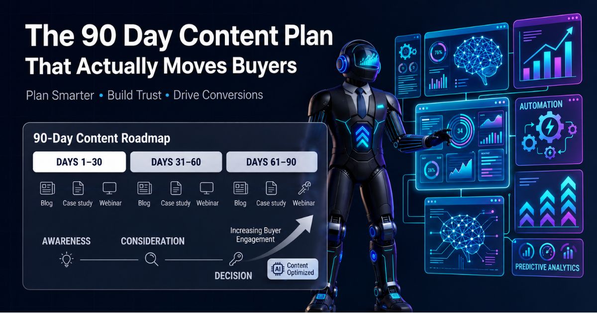 The 90 Day Content Plan That Actually Moves Buyers